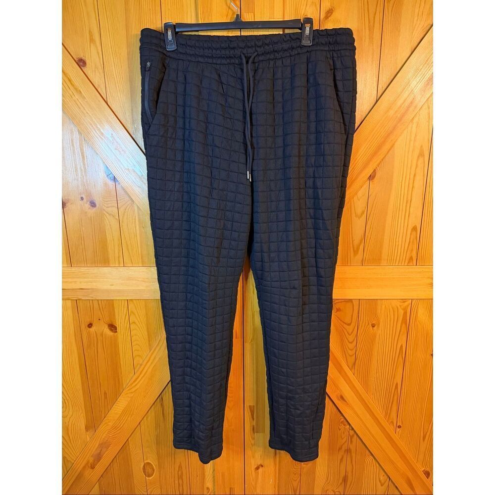 Xersion Men's XLT Quilted Sweat Pants Workout Black Big & Tall MSRP $60 (6650)